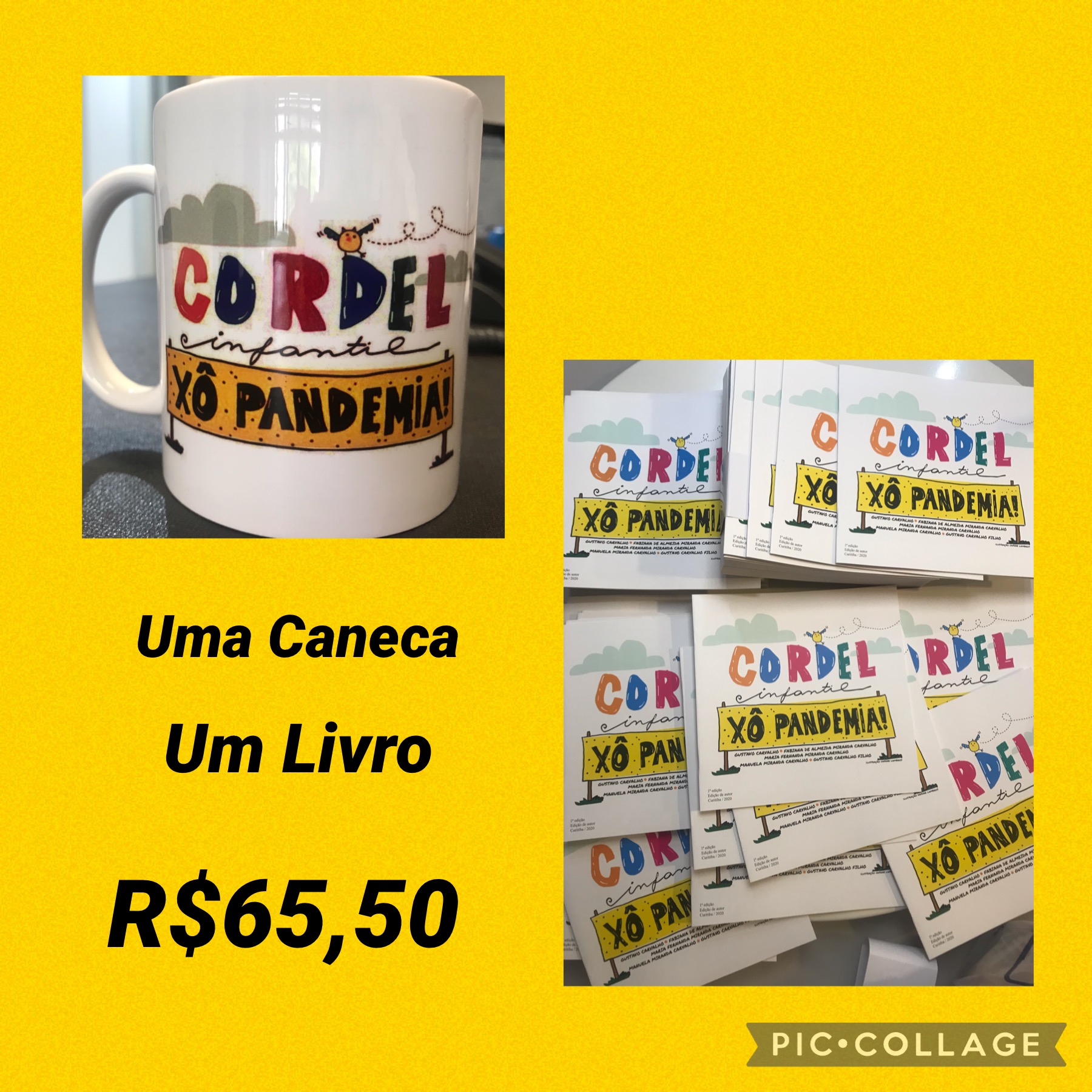 xô pandemia - combo caneca/livro